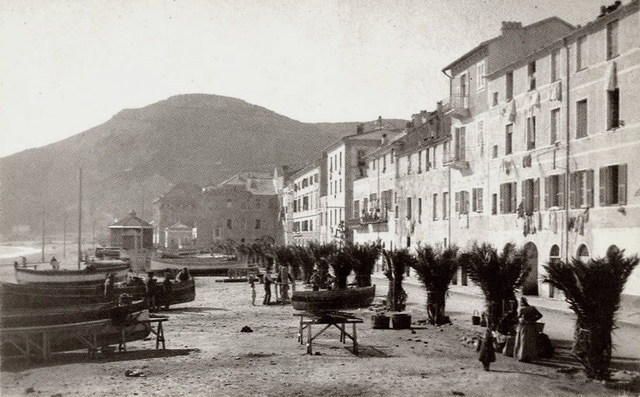 Il viale nel 1902