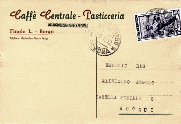 Bar Centrale 1952