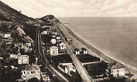 Panorama dall'alto sulla ferrovia